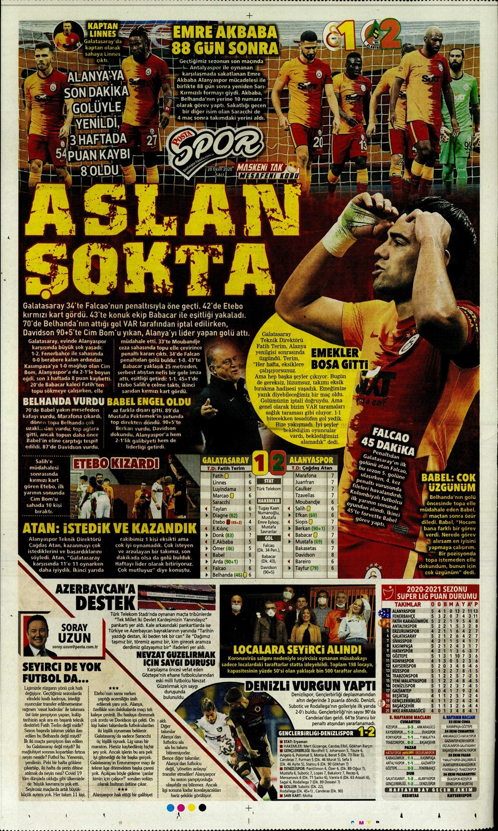 20 Ekim spor manşetleri | 20 Ekim spor gazetesi sayfaları 15