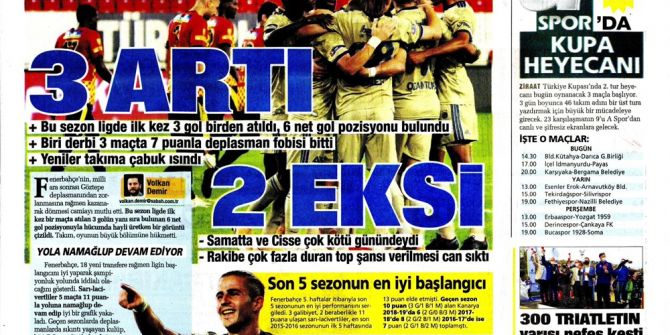 20 Ekim spor manşetleri | 20 Ekim spor gazetesi sayfaları