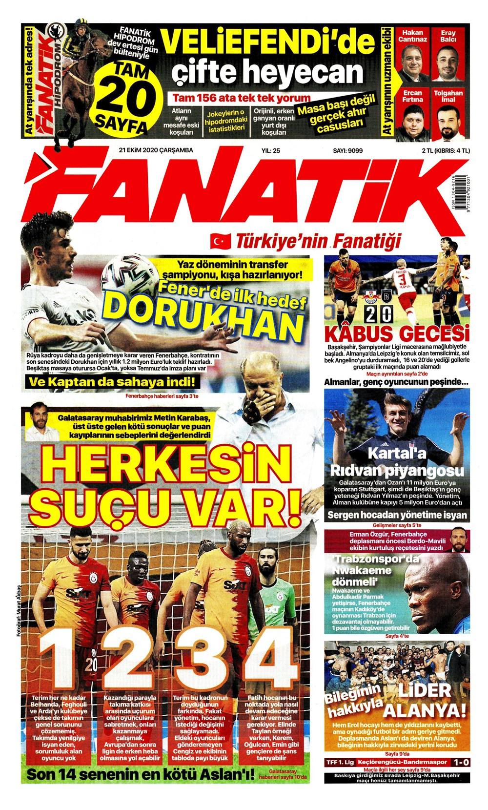 21 Ekim spor manşetleri | 21 Ekim spor gazetesi sayfaları 12