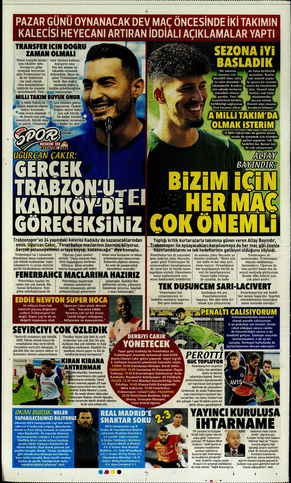 22 Ekim spor manşetleri | 22 Ekim spor gazetesi sayfaları 11