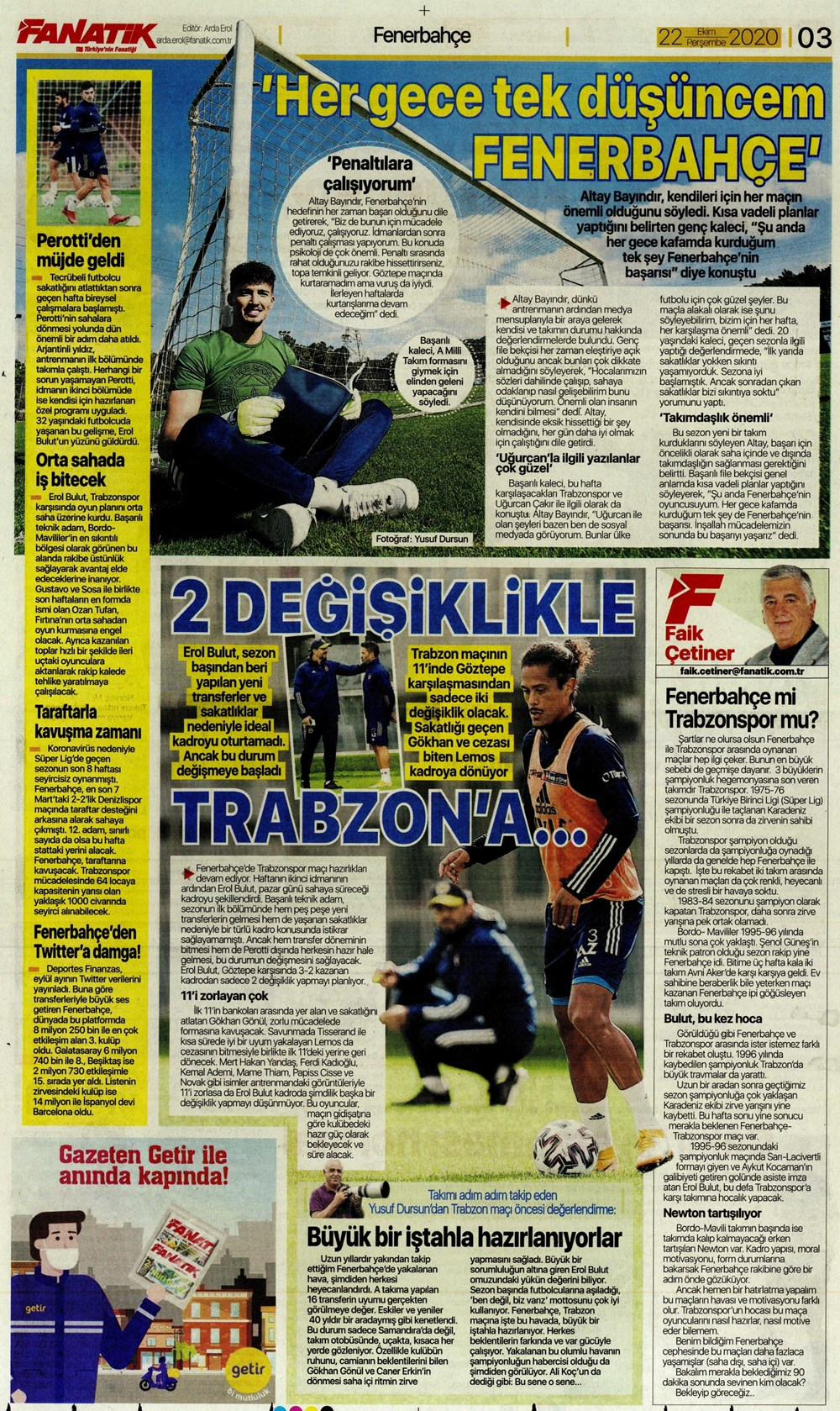 22 Ekim spor manşetleri | 22 Ekim spor gazetesi sayfaları 14