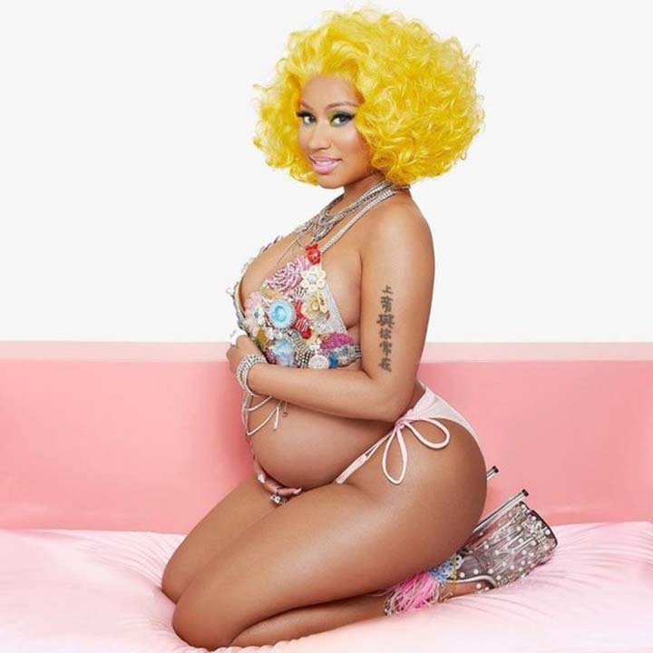 Nicki Minaj ilk defa  bebeğinin fotoğrafını paylaştı 8