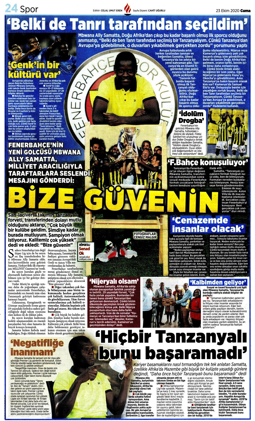 23 Ekim spor manşetleri | 23 Ekim spor gazetesi sayfaları 15