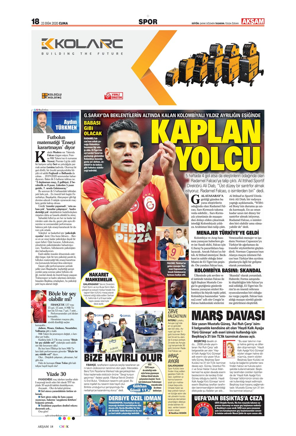 23 Ekim spor manşetleri | 23 Ekim spor gazetesi sayfaları 6