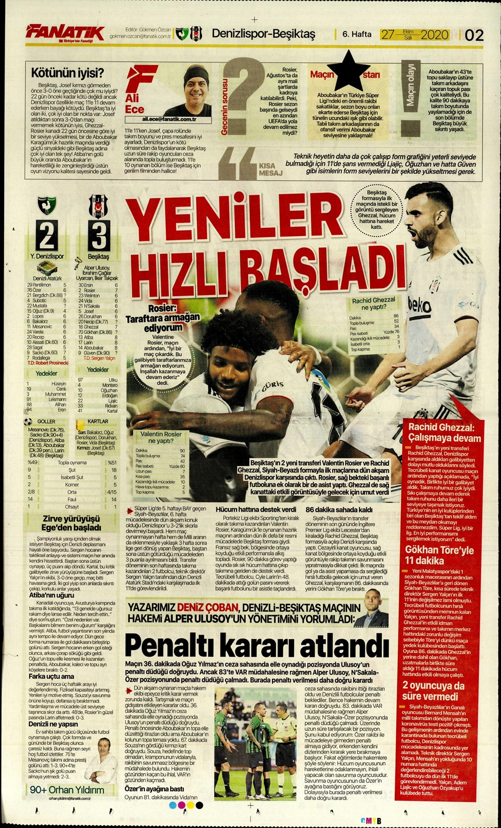 27 Ekim spor manşetleri | 27 Ekim spor gazetesi sayfaları 20