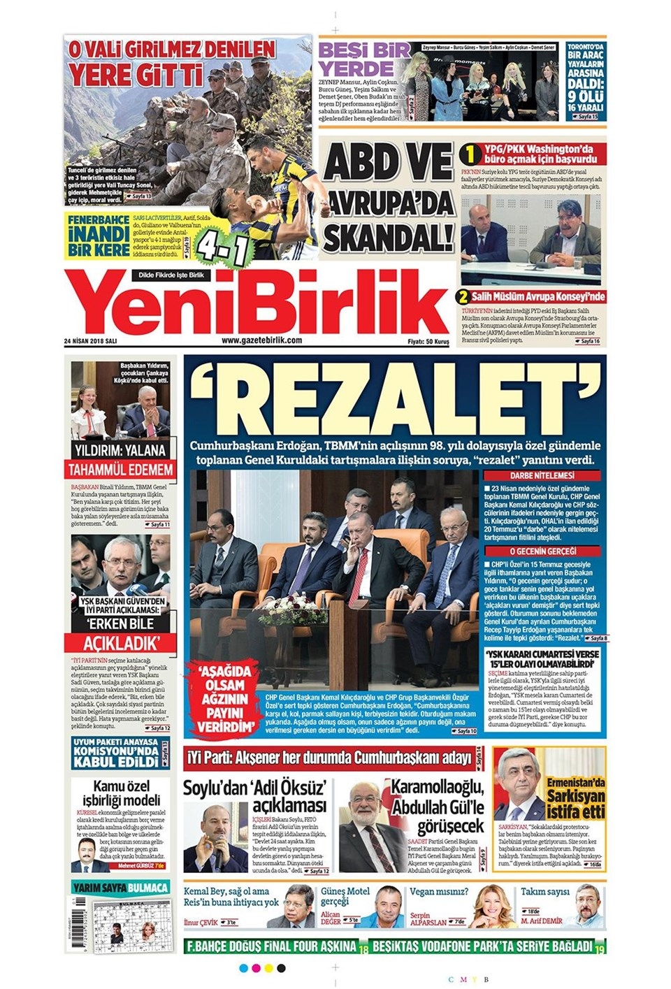 Gazete manşetleri 24 Nisan 2018 - Sabah, Habertürk, Sözcü, Hürriyet 16