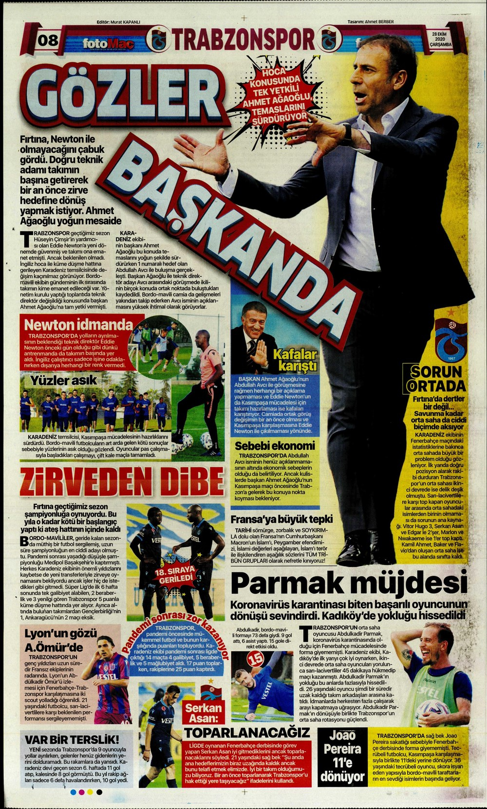 28 Ekim spor manşetleri | 28 Ekim spor gazetesi sayfaları 14