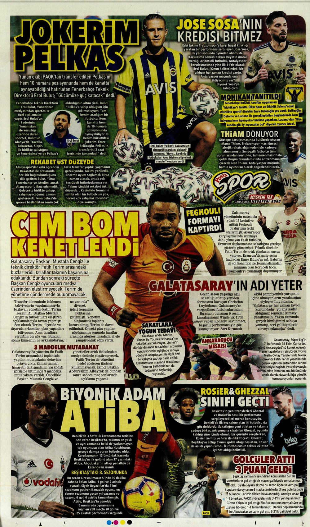 28 Ekim spor manşetleri | 28 Ekim spor gazetesi sayfaları 21