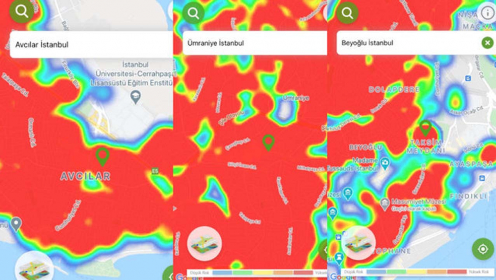 İstanbul'un risk haritası kıpkırmızı! Salgın her ilçede, her sokakta... 1