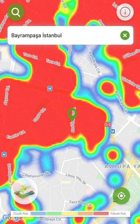 İstanbul'un risk haritası kıpkırmızı! Salgın her ilçede, her sokakta... 12