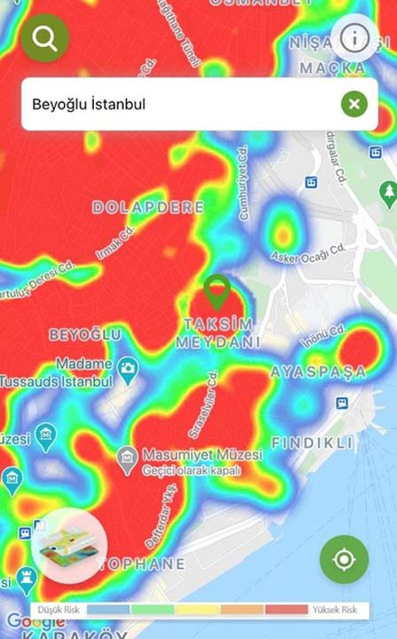 İstanbul'un risk haritası kıpkırmızı! Salgın her ilçede, her sokakta... 13