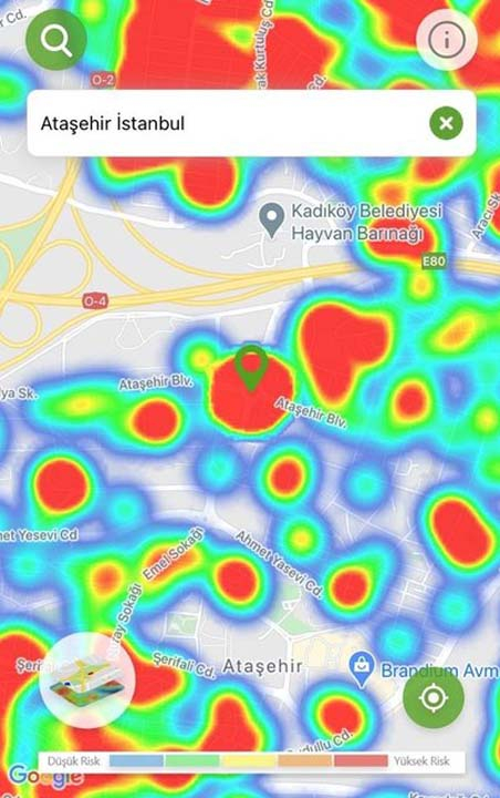 İstanbul'un risk haritası kıpkırmızı! Salgın her ilçede, her sokakta... 15