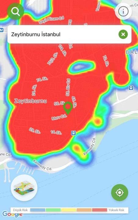 İstanbul'un risk haritası kıpkırmızı! Salgın her ilçede, her sokakta... 18