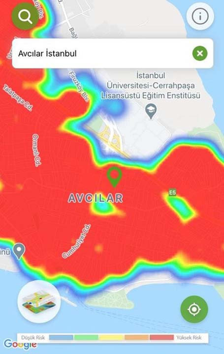 İstanbul'un risk haritası kıpkırmızı! Salgın her ilçede, her sokakta... 19