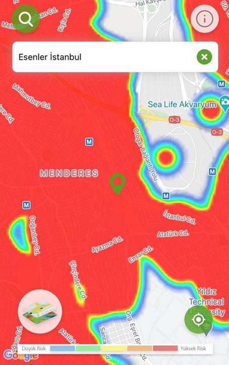 İstanbul'un risk haritası kıpkırmızı! Salgın her ilçede, her sokakta... 21