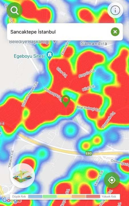 İstanbul'un risk haritası kıpkırmızı! Salgın her ilçede, her sokakta... 23