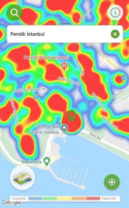 İstanbul'un risk haritası kıpkırmızı! Salgın her ilçede, her sokakta... 29