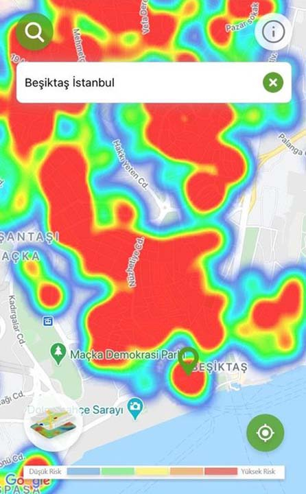 İstanbul'un risk haritası kıpkırmızı! Salgın her ilçede, her sokakta... 31