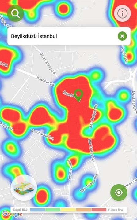 İstanbul'un risk haritası kıpkırmızı! Salgın her ilçede, her sokakta... 34