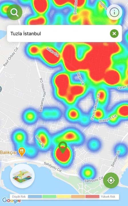 İstanbul'un risk haritası kıpkırmızı! Salgın her ilçede, her sokakta... 36