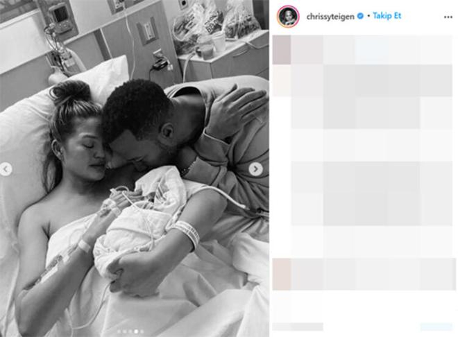 Chrissy Teigen'den yürek yakan paylaşım! 3