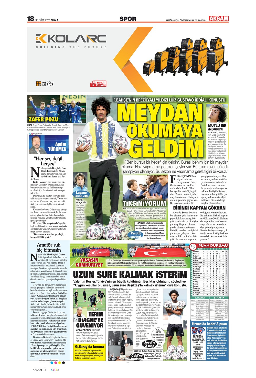 30 Ekim spor manşetleri | 30 Ekim spor gazetesi sayfaları 13