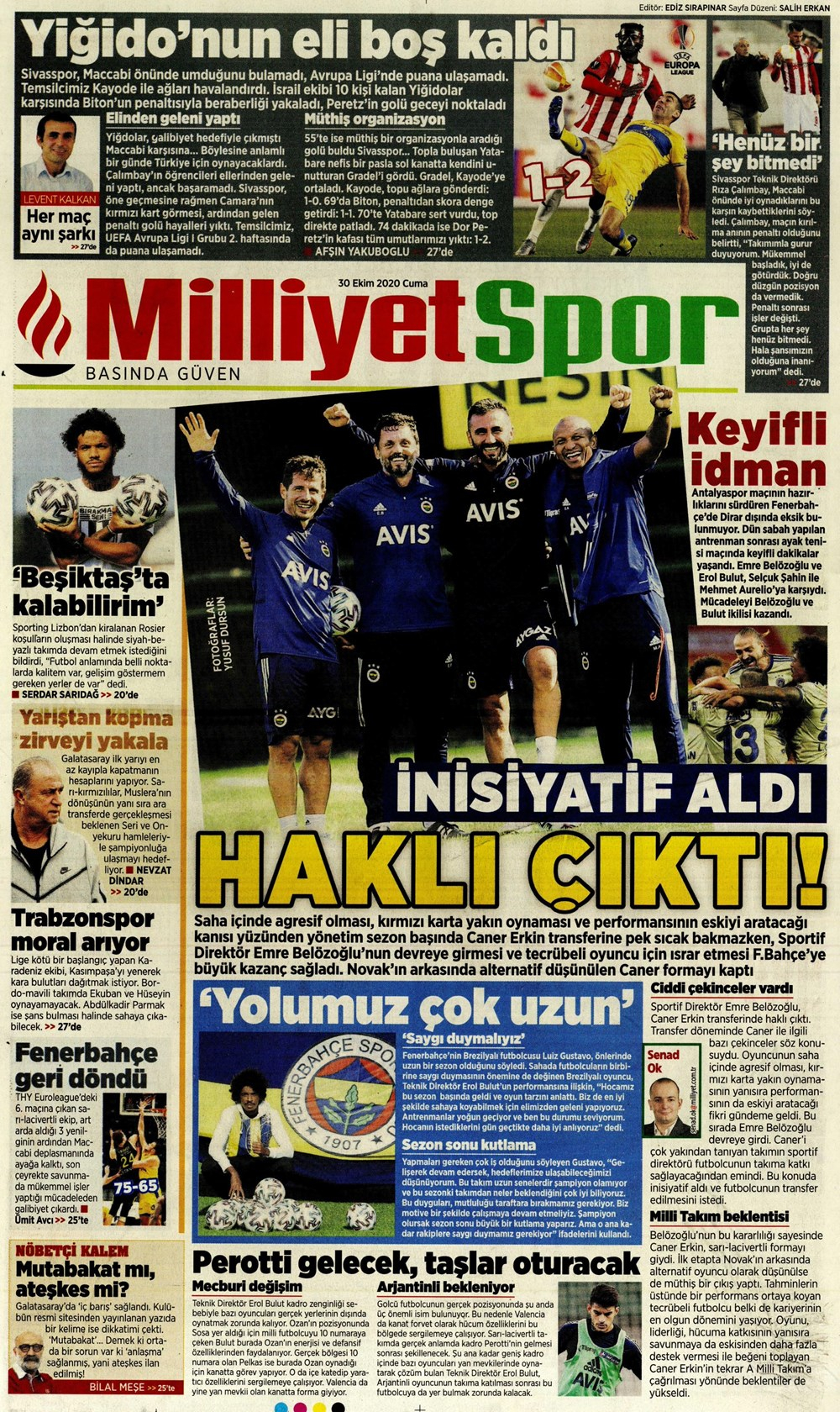 30 Ekim spor manşetleri | 30 Ekim spor gazetesi sayfaları 17