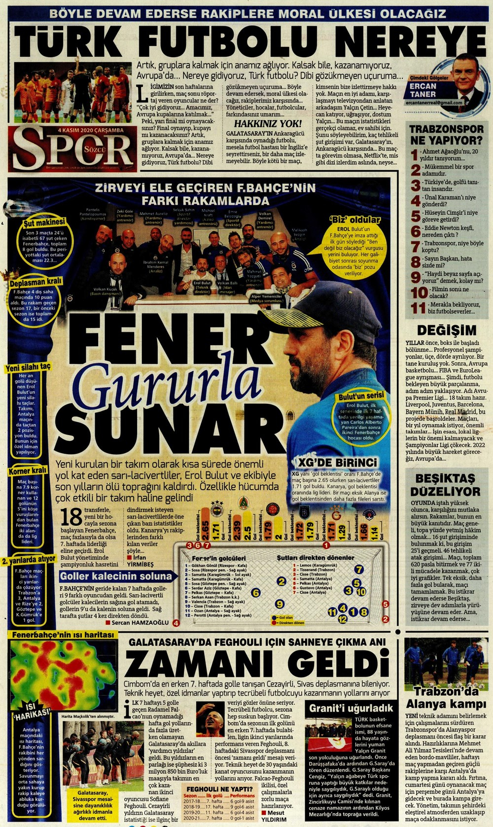 4 Kasım spor manşetleri | 4 Kasım spor gazetesi sayfaları 10