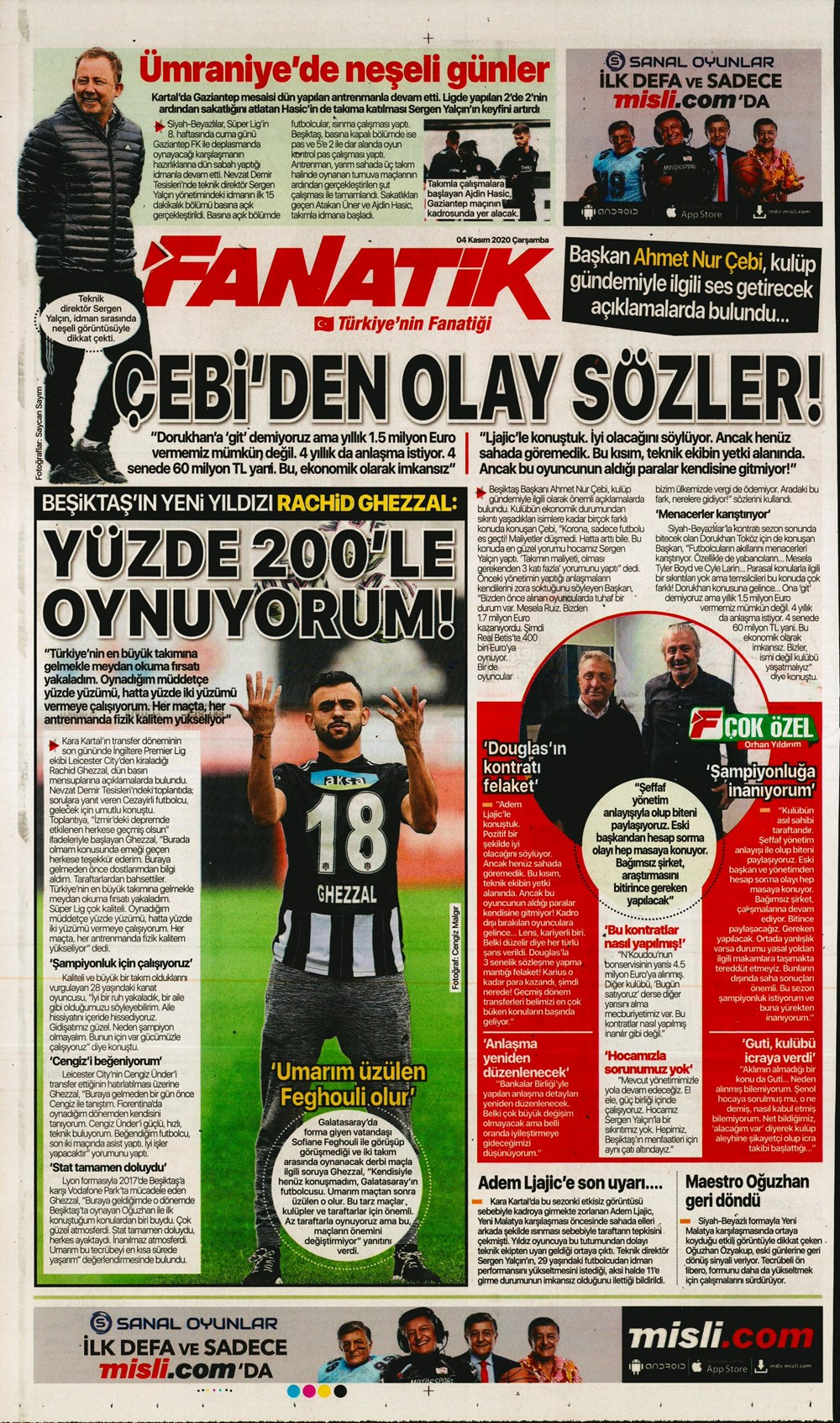 4 Kasım spor manşetleri | 4 Kasım spor gazetesi sayfaları 15