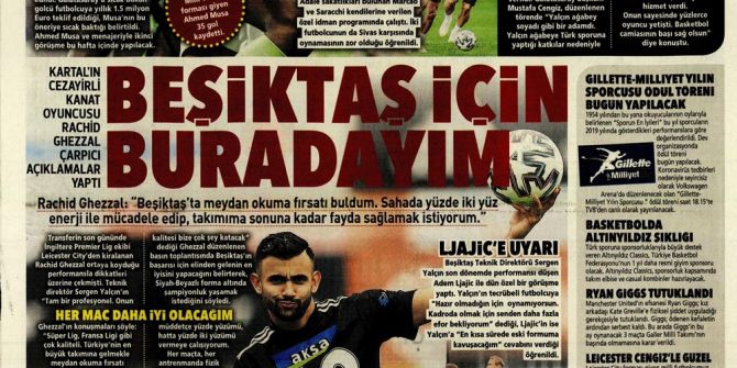 4 Kasım spor manşetleri | 4 Kasım spor gazetesi sayfaları