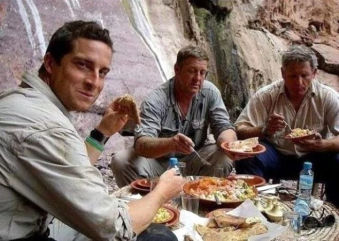 Belgesellerin cesur adamı Bear Grylls'un foyası ortaya çıktı 6