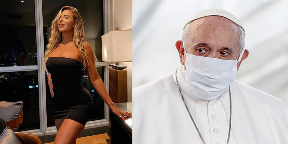 Papa Francis seksi güzele 'like' attı! Sosyal medya yıkıldı 1