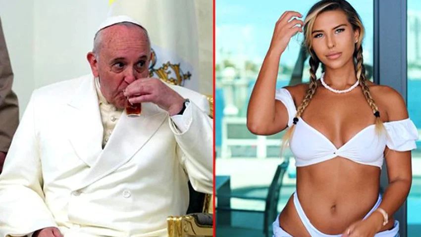 Papa Francis seksi güzele 'like' attı! Sosyal medya yıkıldı 3