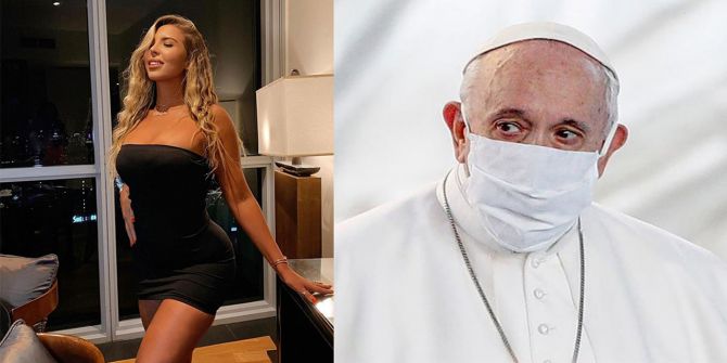 Papa Francis seksi güzele 'like' attı! Sosyal medya yıkıldı