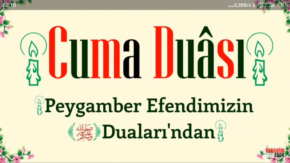 Anlamlı Cuma mesajları, resimli okunacak dualar | Resimli cuma duası 15