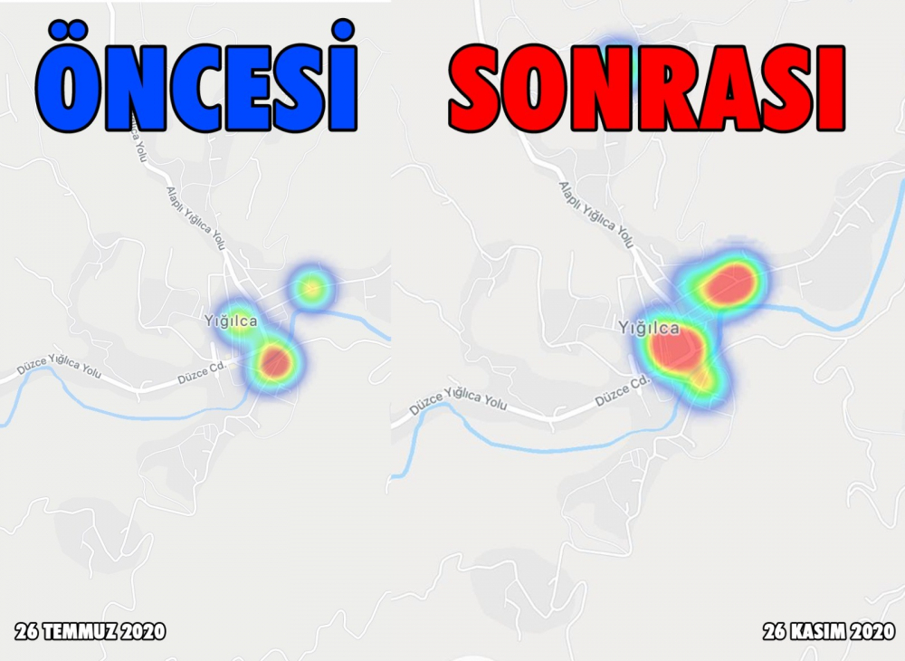 Her şey ortaya çıktı! Korona nedeniyle Düzce, 120 günden kıpkırmızı oldu! 2