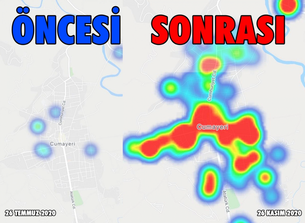 Her şey ortaya çıktı! Korona nedeniyle Düzce, 120 günden kıpkırmızı oldu! 4