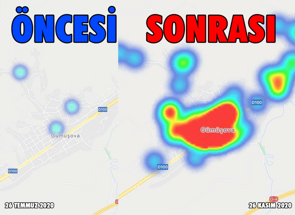 Her şey ortaya çıktı! Korona nedeniyle Düzce, 120 günden kıpkırmızı oldu! 5