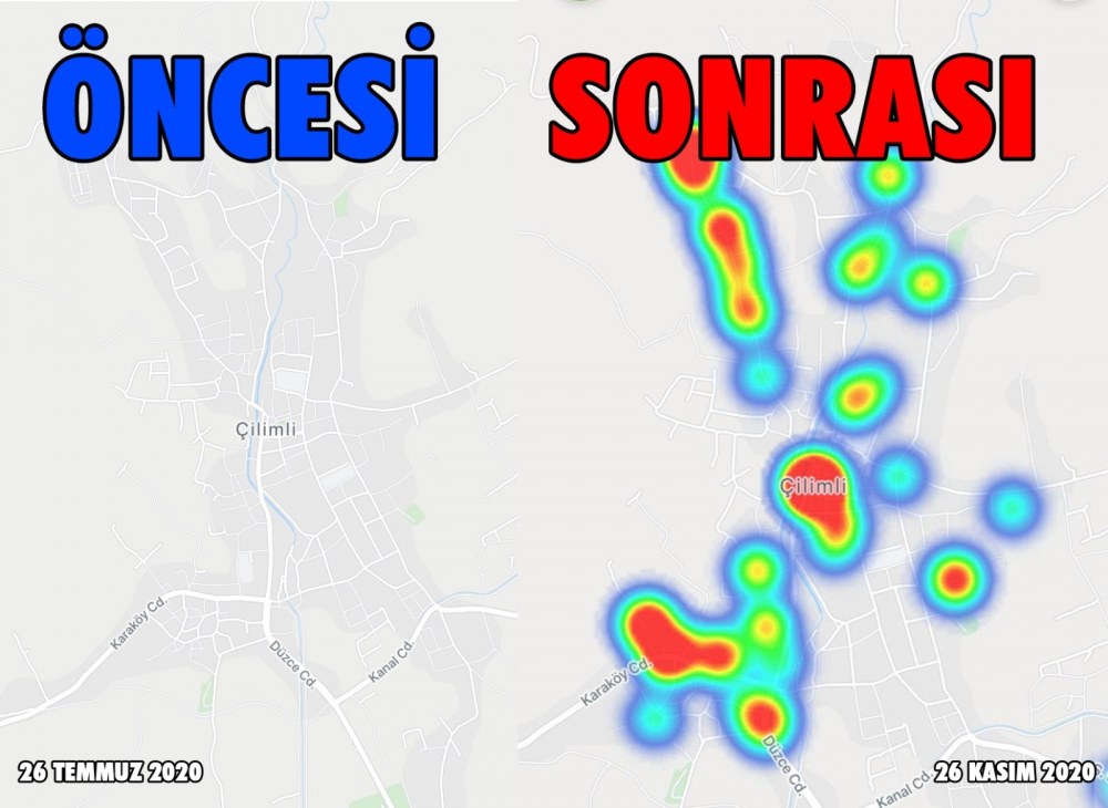 Her şey ortaya çıktı! Korona nedeniyle Düzce, 120 günden kıpkırmızı oldu! 6