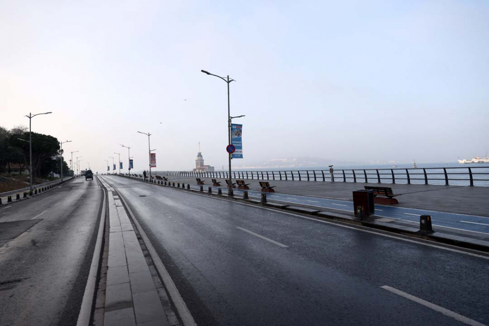 İstanbul'u hiç böyle görmediniz! Sessizlik kentin iliklerine işledi 3