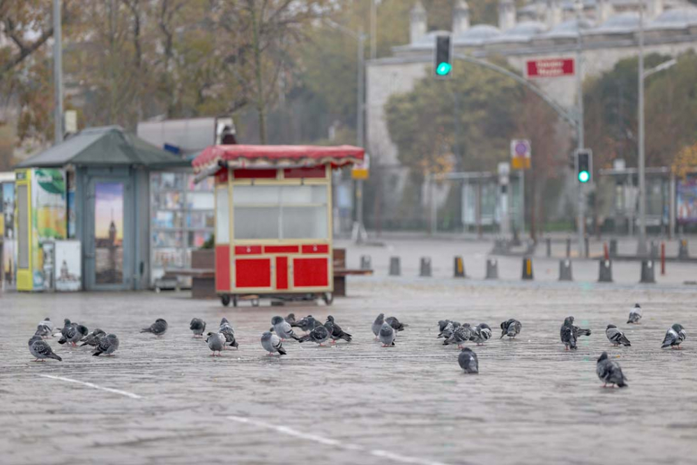 İstanbul'u hiç böyle görmediniz! Sessizlik kentin iliklerine işledi 9