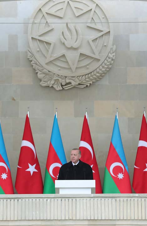 Bakü'de tarihi anlar! Azerbaycan'ın Ermenilere karşı zaferi böyle kutlandı... 5