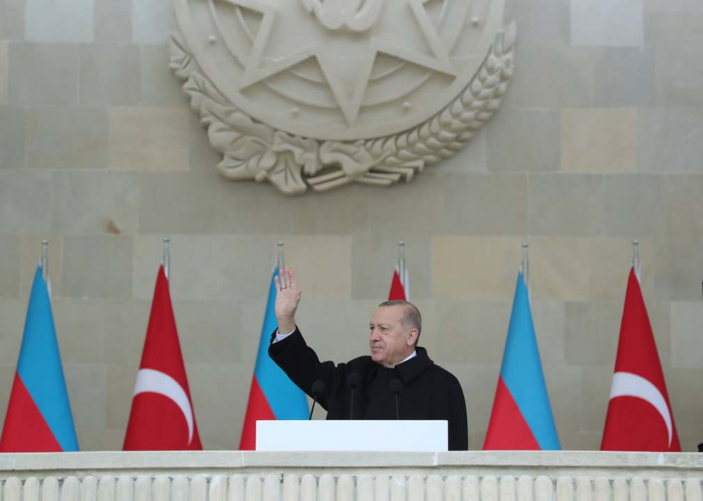 Bakü'de tarihi anlar! Azerbaycan'ın Ermenilere karşı zaferi böyle kutlandı... 8