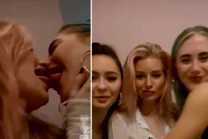 'Süper bulaştırıcı’ olduğunu söyleyen dünyaca ünlü model, kız arkadaşının dudağına yapıştı! 10