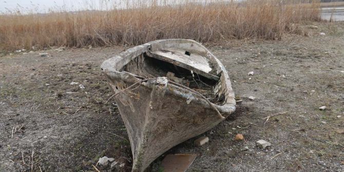 İstanbul'da korkutan görüntü! Terkos Gölü'ndeki su 100 metre çekildi