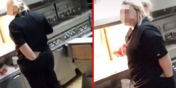 Dünyaca ünlü fast food zincirinde skandal! Sosyal medya bu görüntülerle çalkalandı!