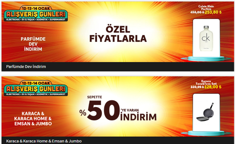 Trendyol 12, 13, 14 Ocak Alışveriş Günleri indirimleri 4