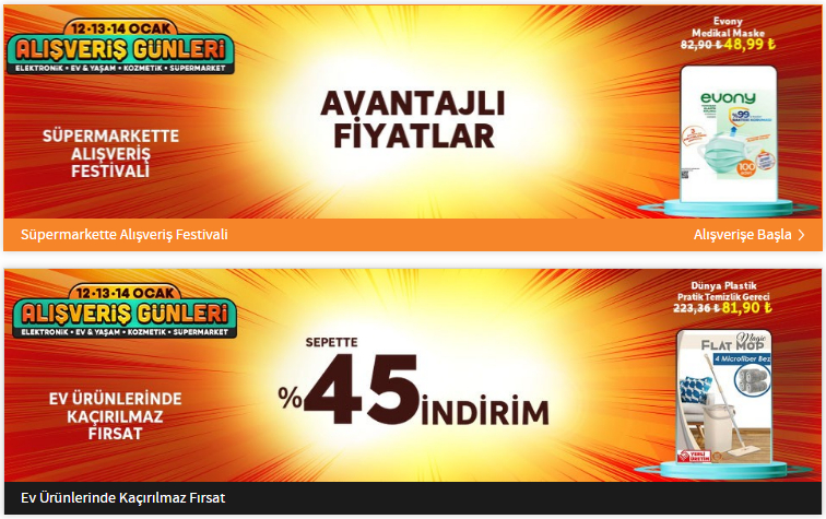 Trendyol 12, 13, 14 Ocak Alışveriş Günleri indirimleri 7