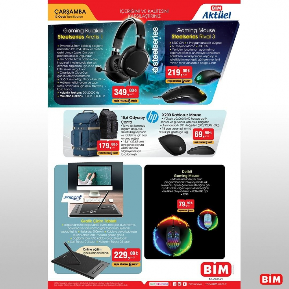 BİM 13 Ocak 2021 aktüel ürünler kataloğu | Yepyeni ürünler, uygun fiyatlar 73
