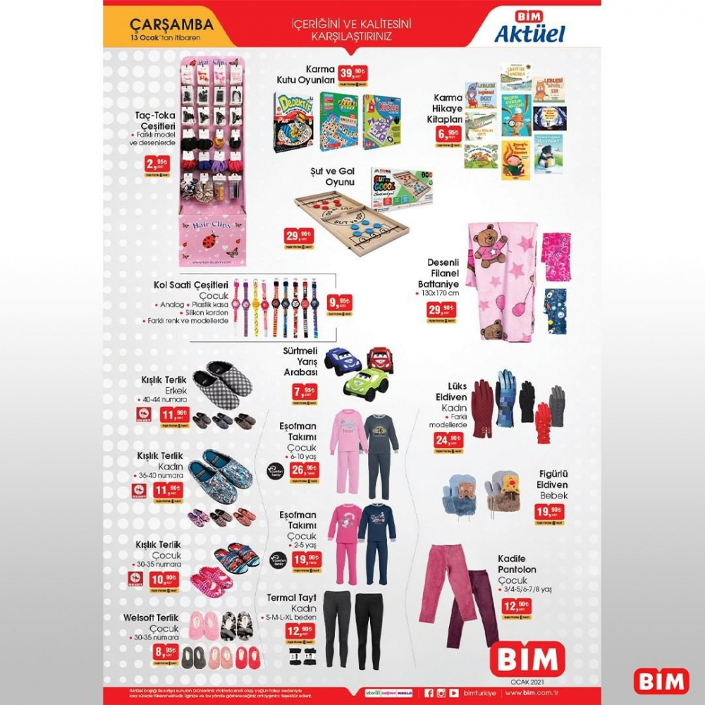 BİM 13 Ocak 2021 aktüel ürünler kataloğu | Yepyeni ürünler, uygun fiyatlar 79